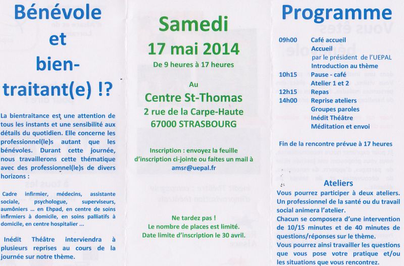 Invitation aux bénévoles | Alliance St Thomas Seniors